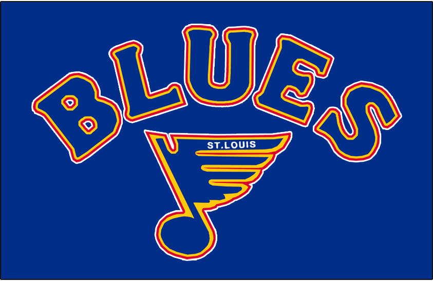 St. Louis Blues 1985 86-1986 87 Jersey Logo iron on paper